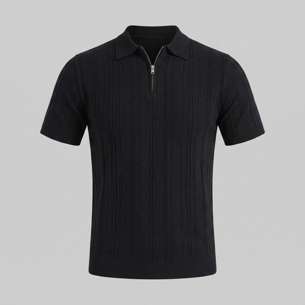 Walker Cotton Quarter Zip Polo Shirt_10