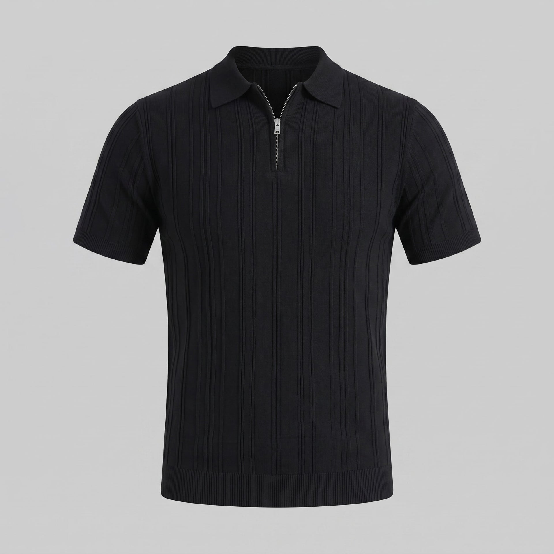 Walker Cotton Quarter Zip Polo Shirt