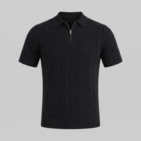 Walker Cotton Quarter Zip Polo Shirt