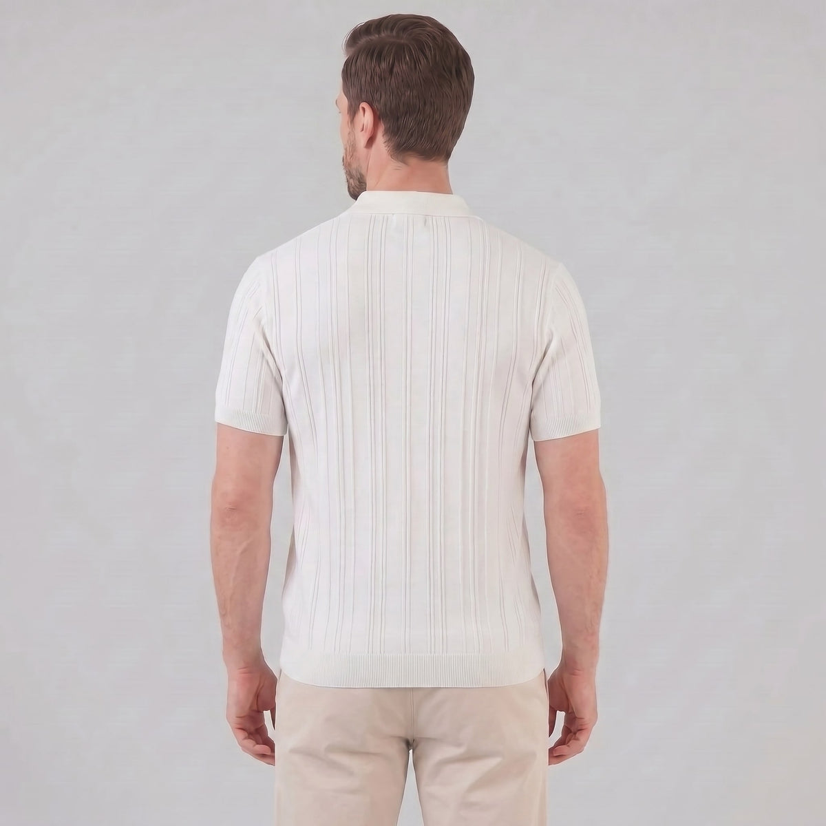 Walker Cotton Quarter Zip Polo Shirt_3