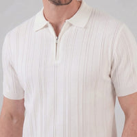 Walker Cotton Quarter Zip Polo Shirt