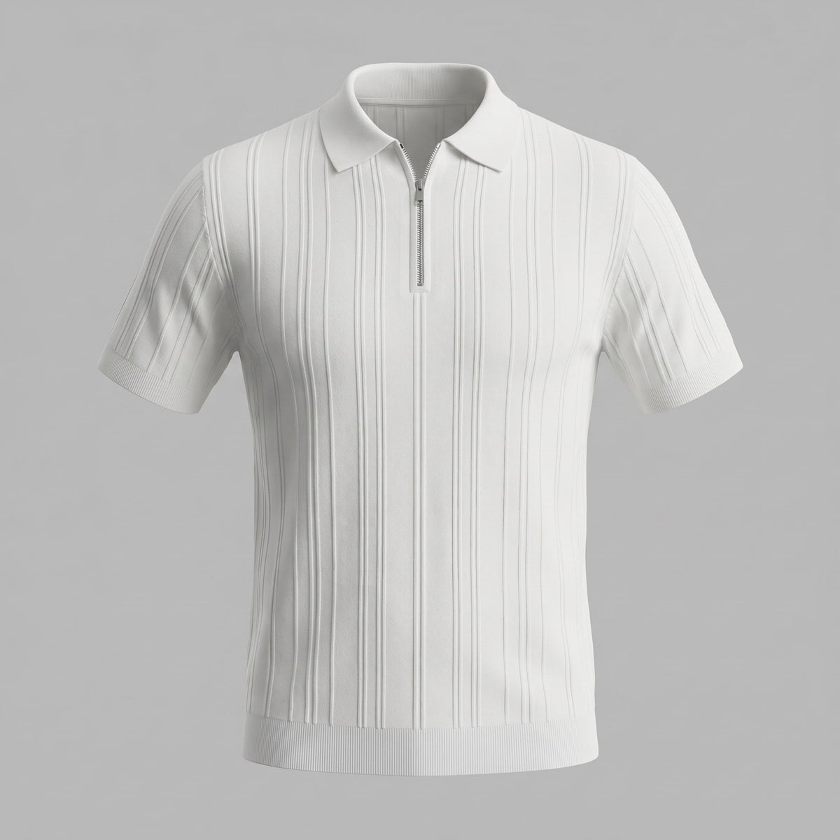Walker Cotton Quarter Zip Polo Shirt