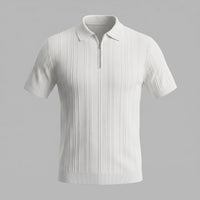 Walker Cotton Quarter Zip Polo Shirt