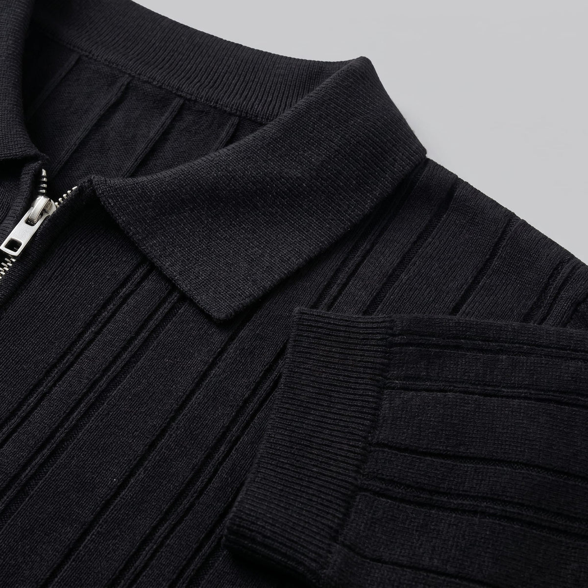 Walker Cotton Quarter Zip Polo Shirt_9