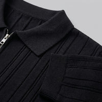Walker Cotton Quarter Zip Polo Shirt