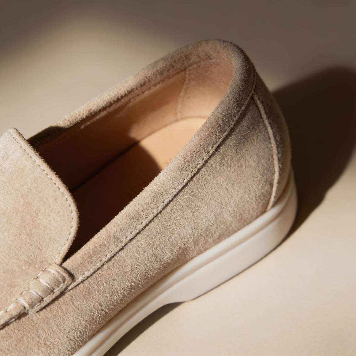 Rockford Faux Suede Moc Toe Loafers