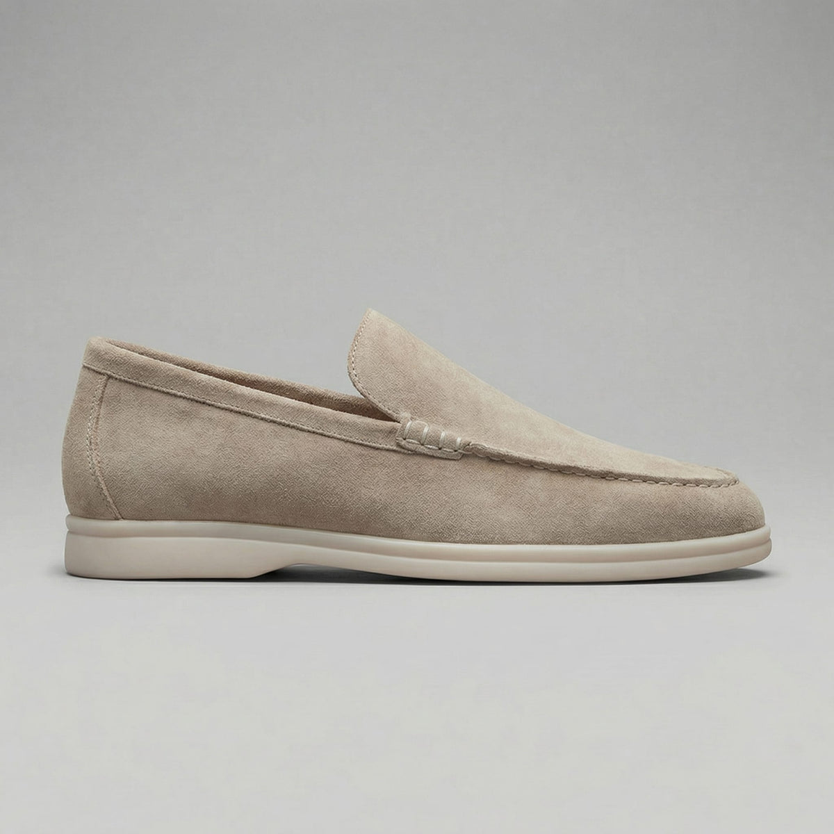 Rockford Faux Suede Moc Toe Loafers