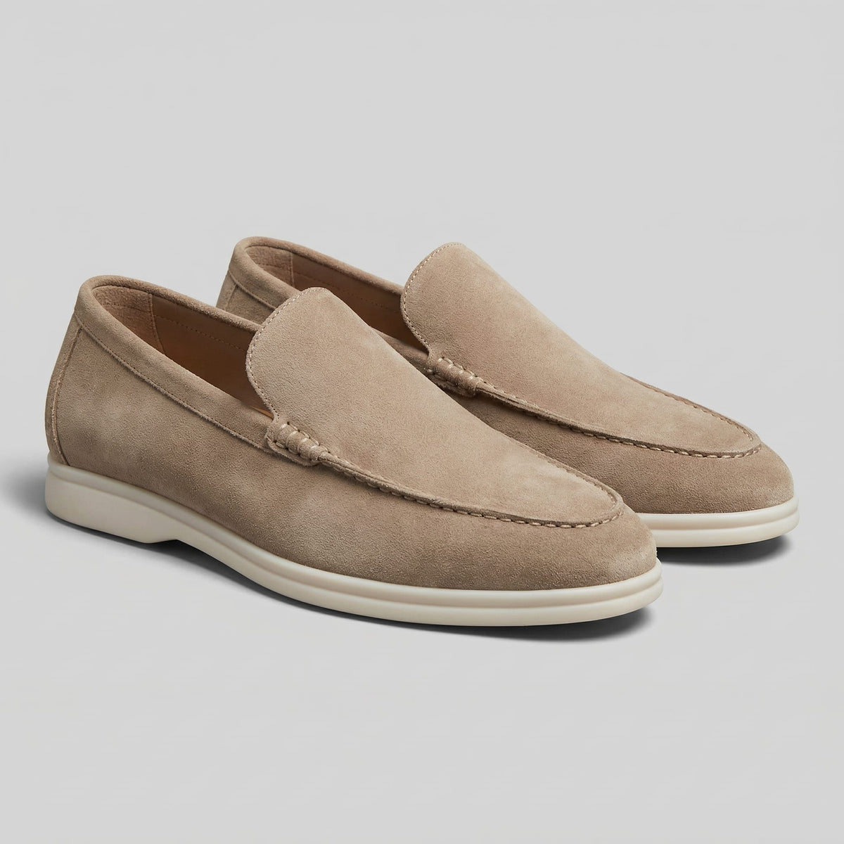 Rockford Faux Suede Moc Toe Loafers_2