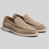 Rockford Faux Suede Moc Toe Loafers