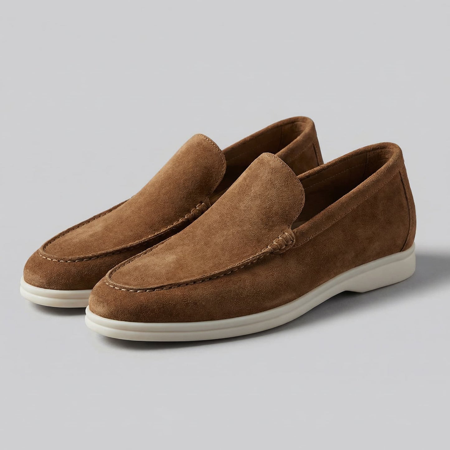 Rockford Faux Suede Moc Toe Loafers_23