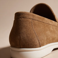 Rockford Faux Suede Moc Toe Loafers