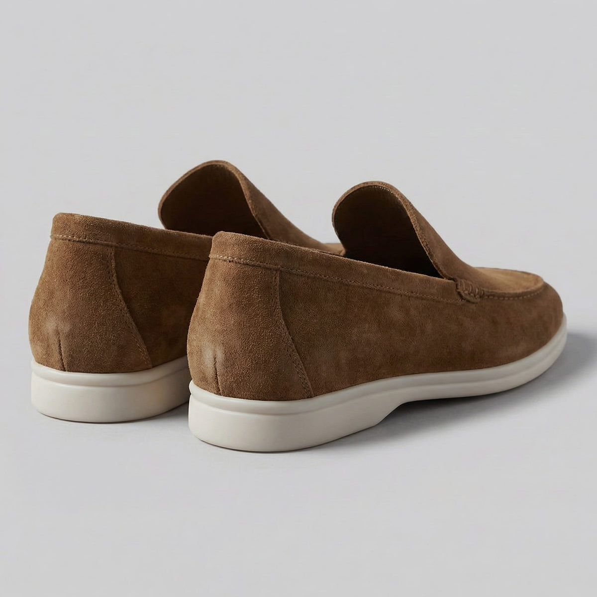 Rockford Faux Suede Moc Toe Loafers