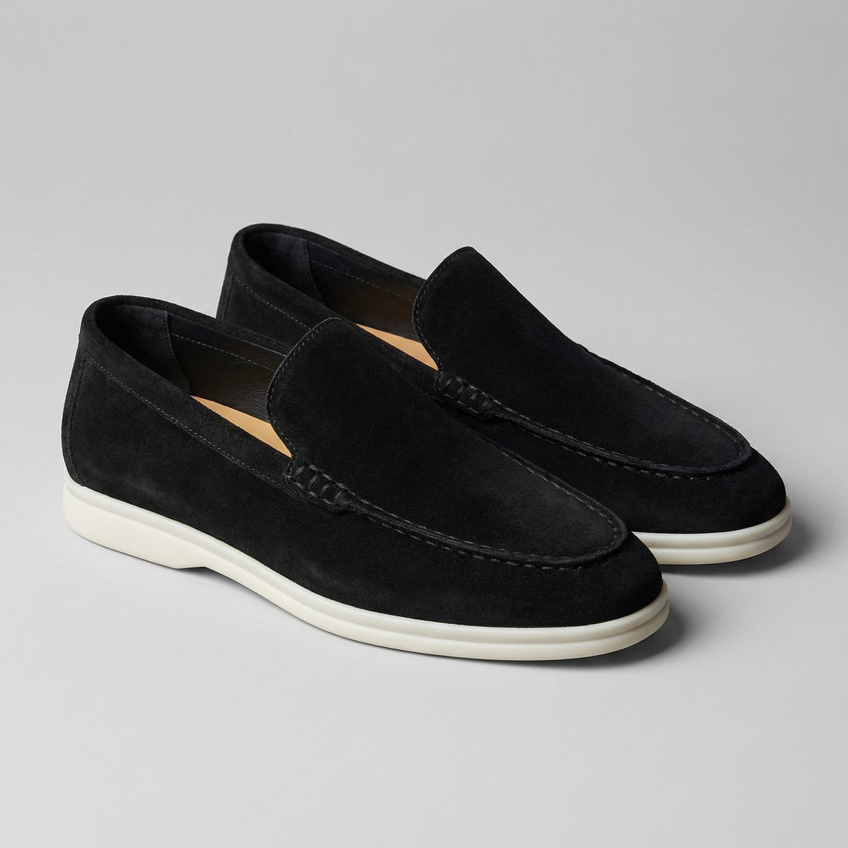 Rockford Faux Suede Moc Toe Loafers_30