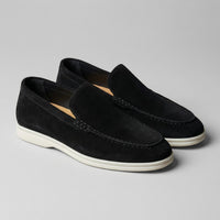Rockford Faux Suede Moc Toe Loafers