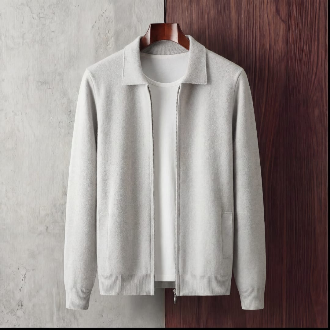 Redmond Collared Zip Up Cardigan
