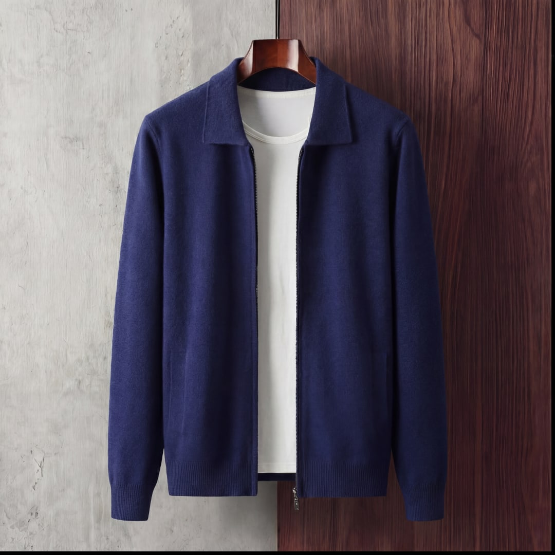 Redmond Collared Zip Up Cardigan