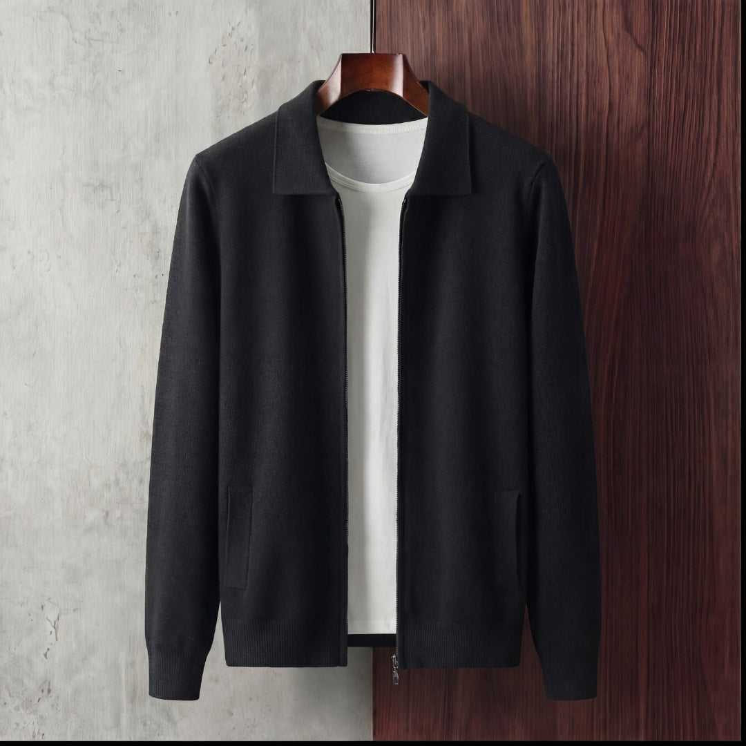 Redmond Collared Zip Up Cardigan