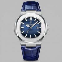 Wolcott Sport Leather Strap Watch