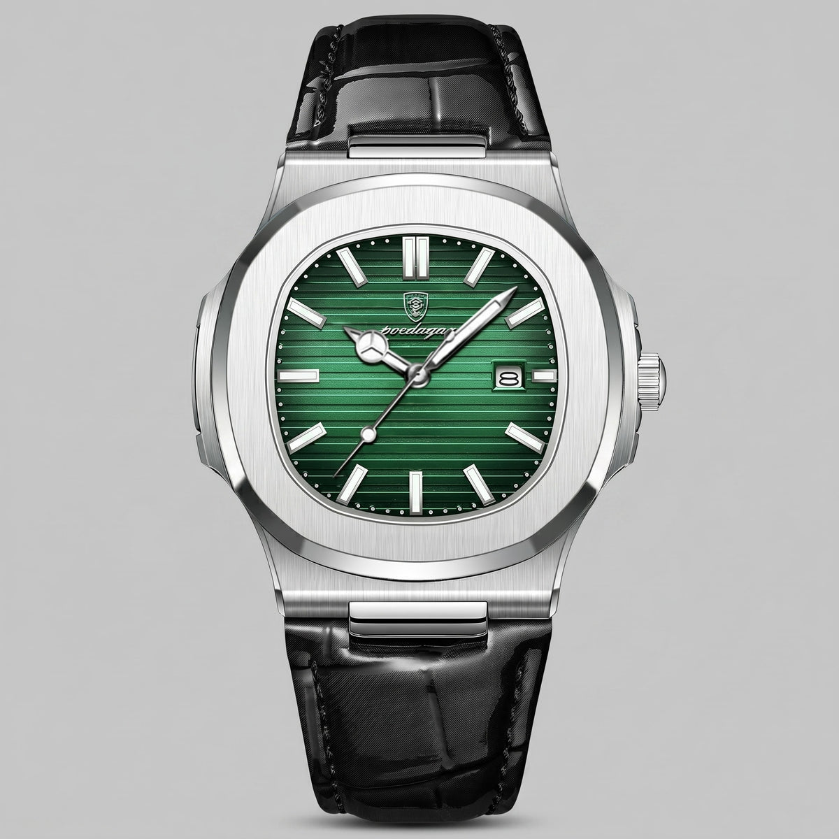 Wolcott Sport Leather Strap Watch_11