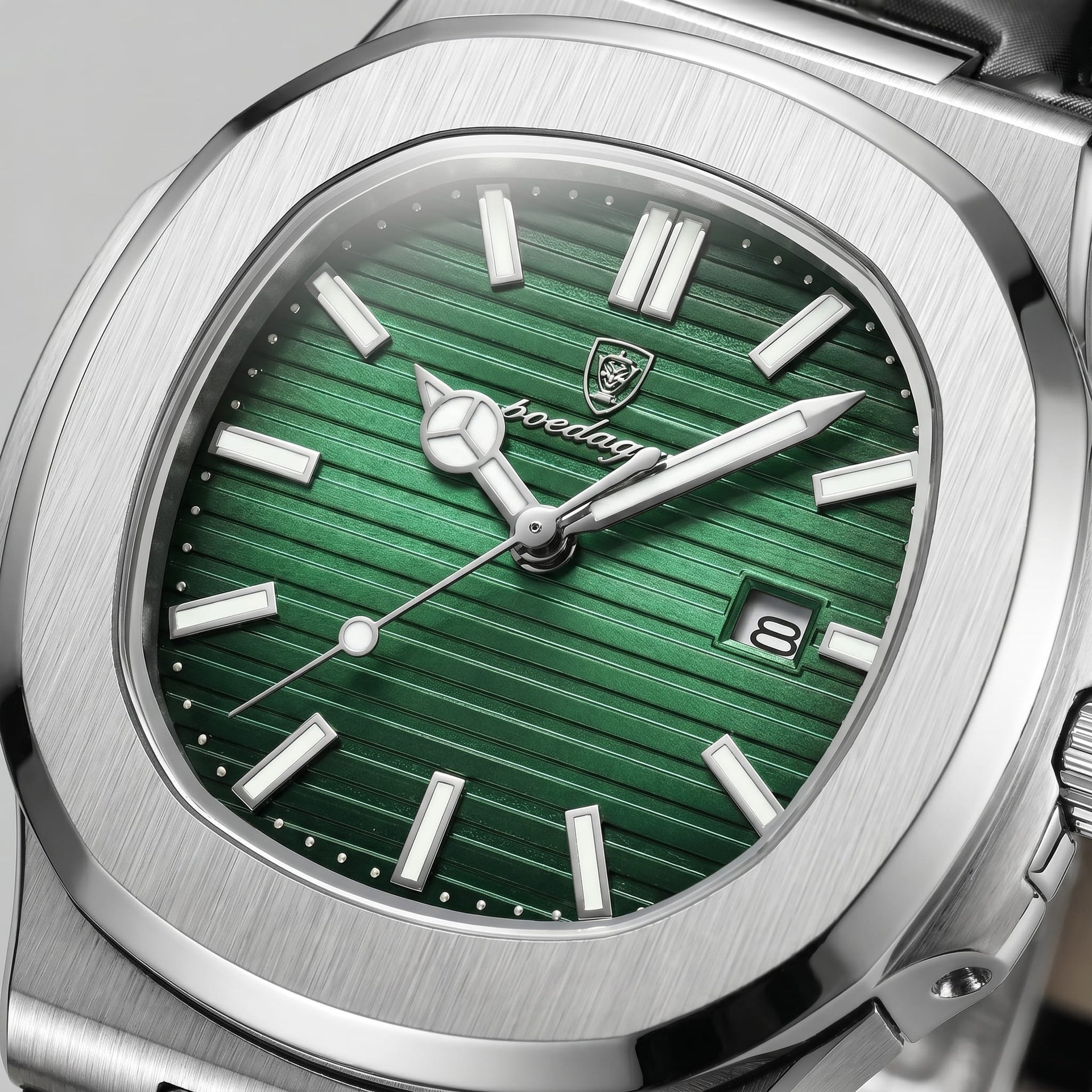 Wolcott Sport Leather Strap Watch