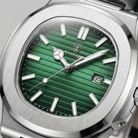 Wolcott Sport Leather Strap Watch