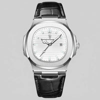 Wolcott Sport Leather Strap Watch