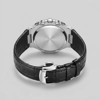 Wolcott Sport Leather Strap Watch