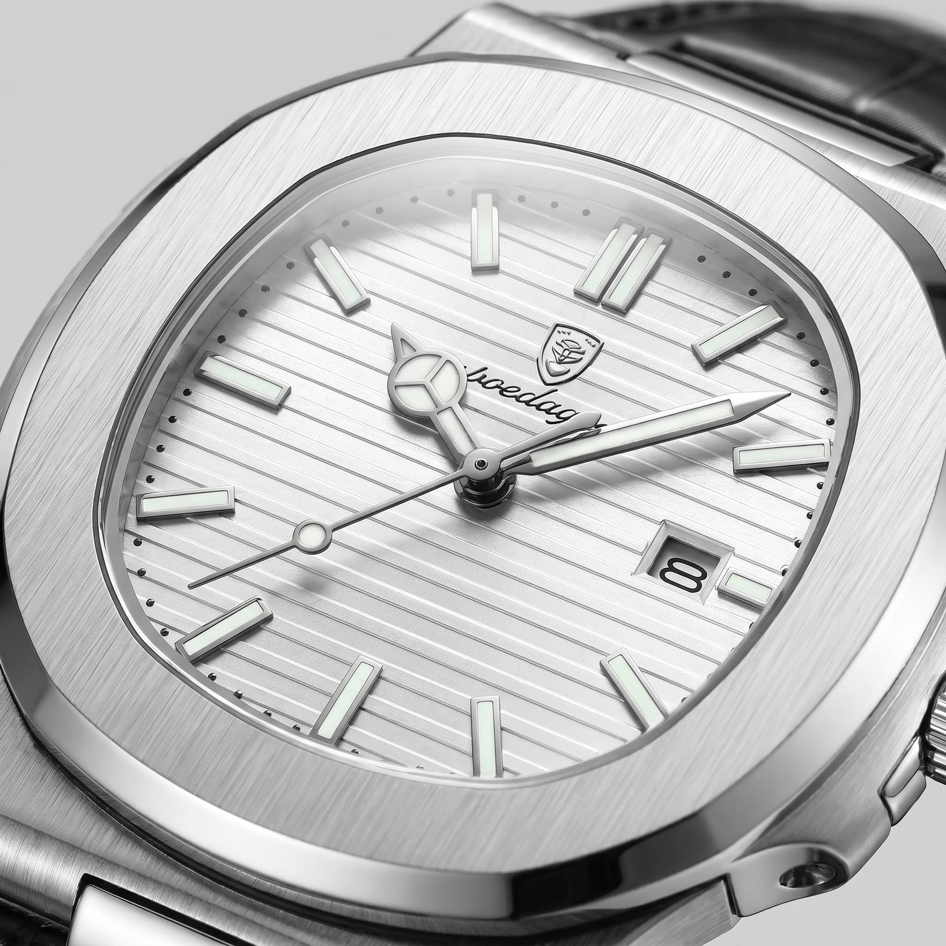 Wolcott Sport Leather Strap Watch