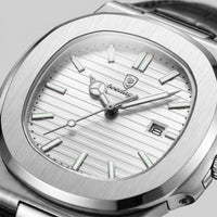Wolcott Sport Leather Strap Watch