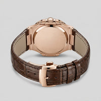 Wolcott Sport Leather Strap Watch