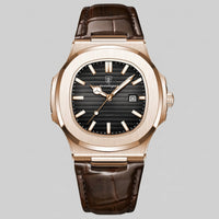 Wolcott Sport Leather Strap Watch