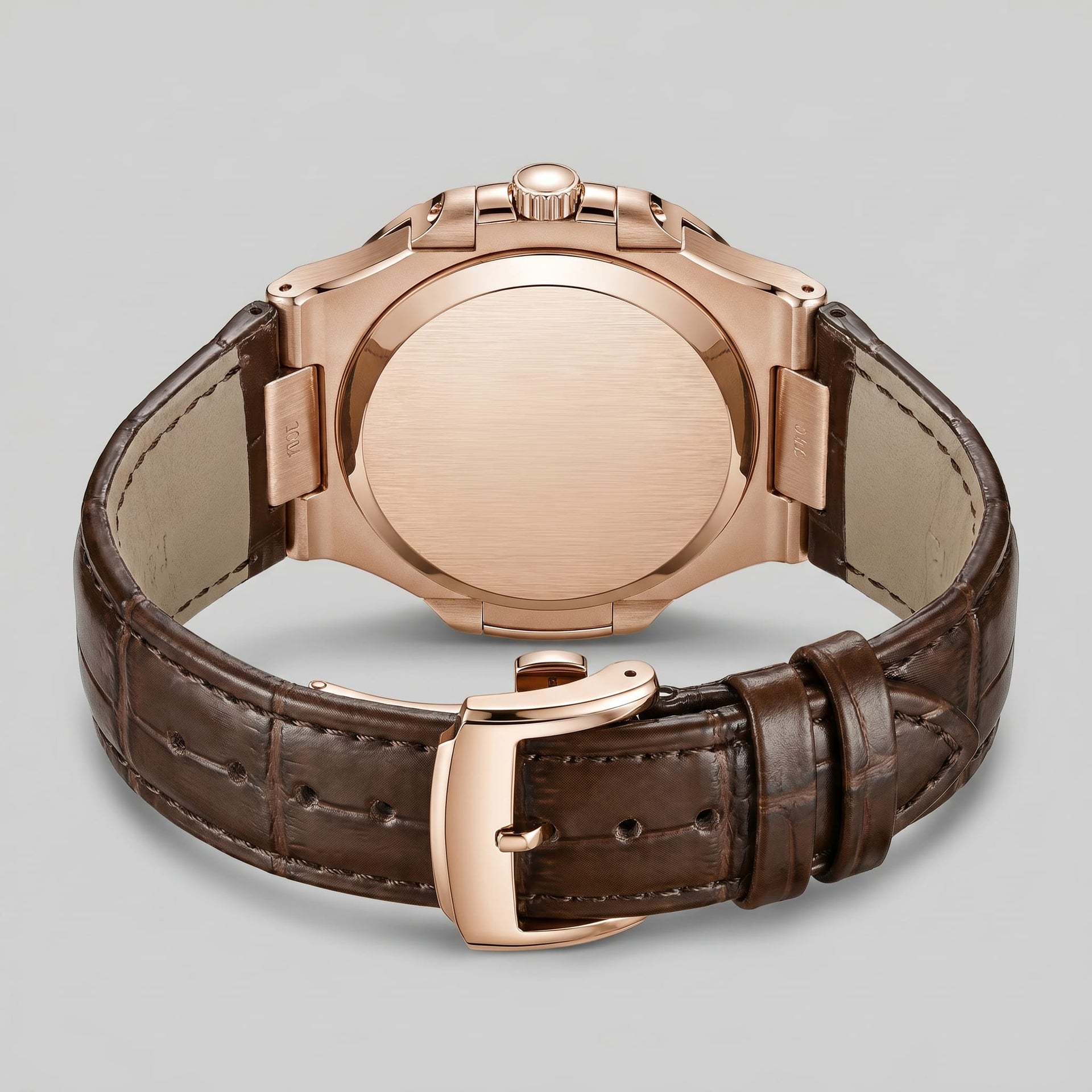 Wolcott Sport Leather Strap Watch