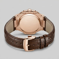 Wolcott Sport Leather Strap Watch