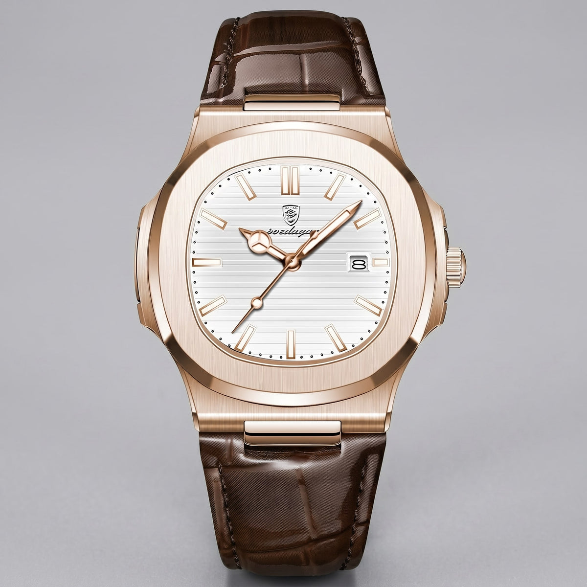 Wolcott Sport Leather Strap Watch_31