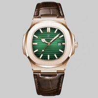 Wolcott Sport Leather Strap Watch