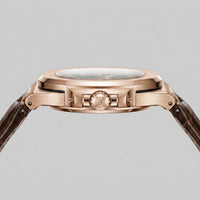 Wolcott Sport Leather Strap Watch