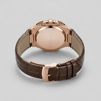Wolcott Sport Leather Strap Watch