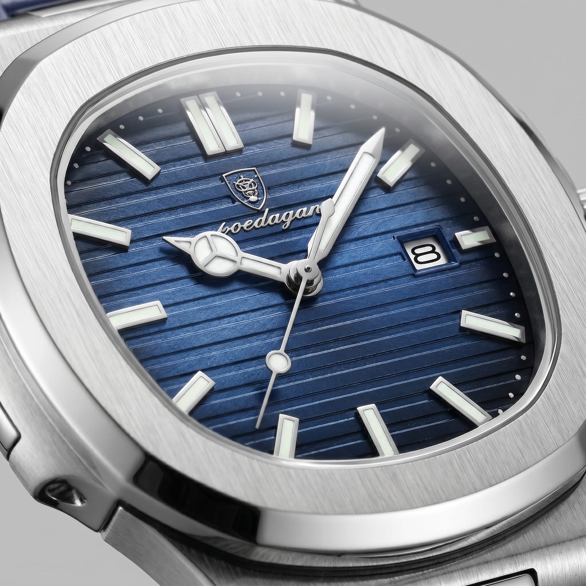 Wolcott Sport Leather Strap Watch
