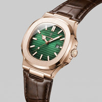 Wolcott Sport Leather Strap Watch