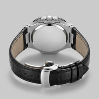 Wolcott Sport Leather Strap Watch