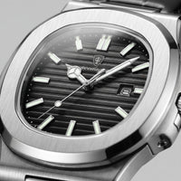 Wolcott Sport Leather Strap Watch