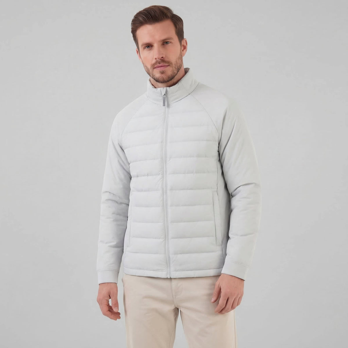 Ivers Quilted Funnel Neck Jacket