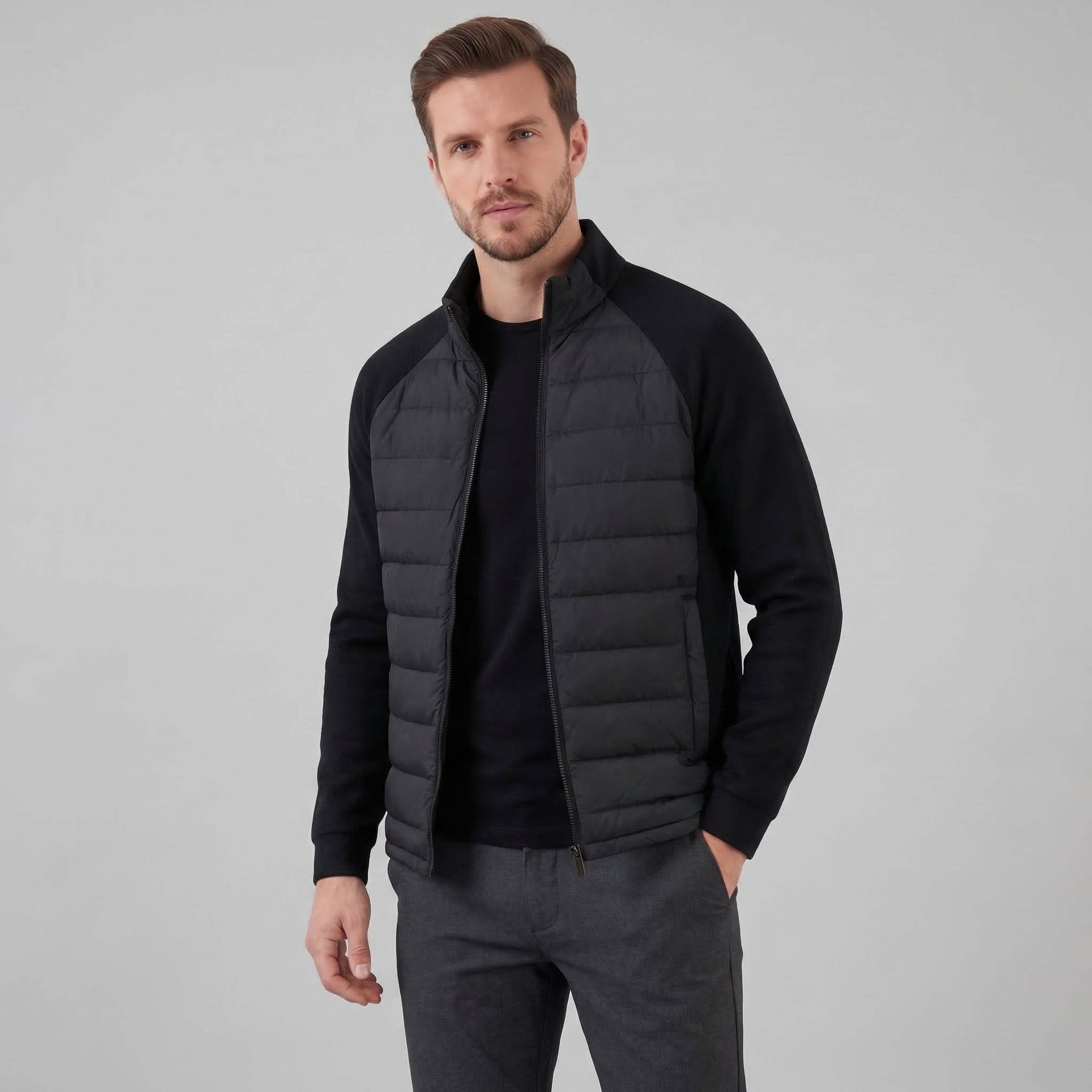 Ivers Quilted Funnel Neck Jacket