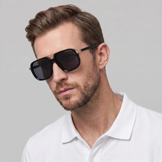 Whittaker Square Double Bridge Sunglasses_1