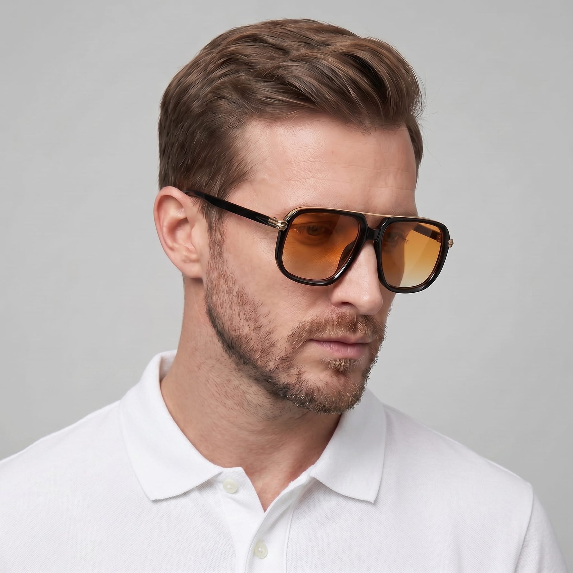 Whittaker Square Double Bridge Sunglasses