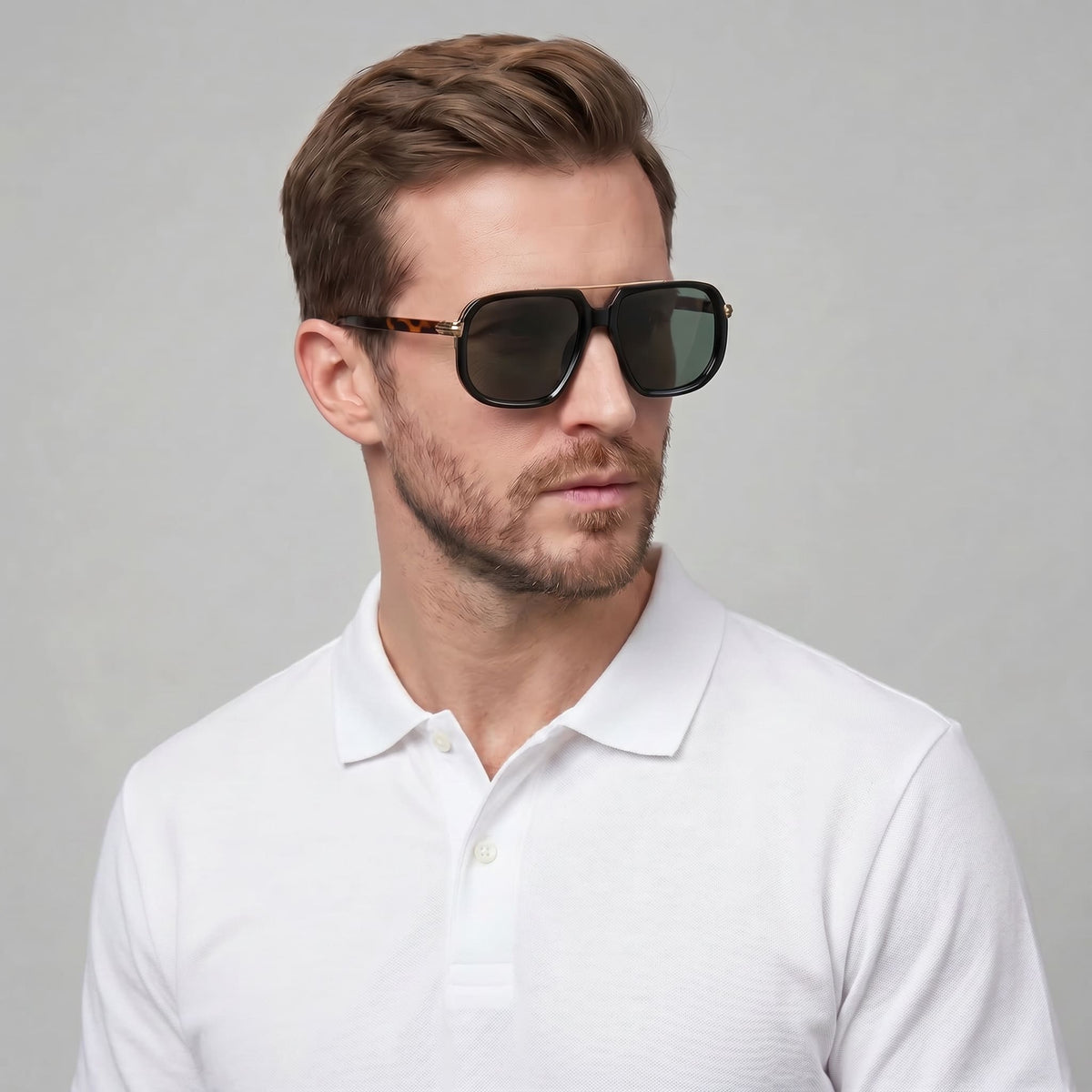 Whittaker Square Double Bridge Sunglasses_6