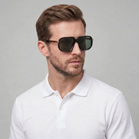 Whittaker Square Double Bridge Sunglasses