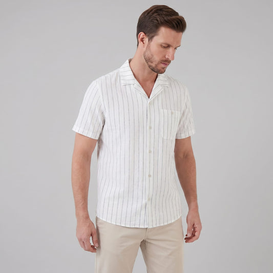 Maxwell Striped Camp Collar Shirt_1