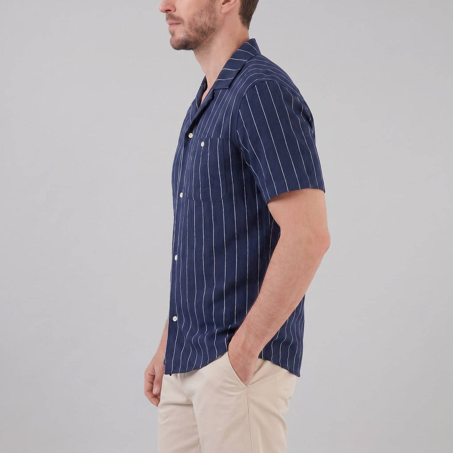 Maxwell Striped Camp Collar Shirt_10
