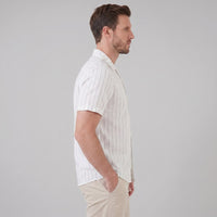 Maxwell Striped Camp Collar Shirt